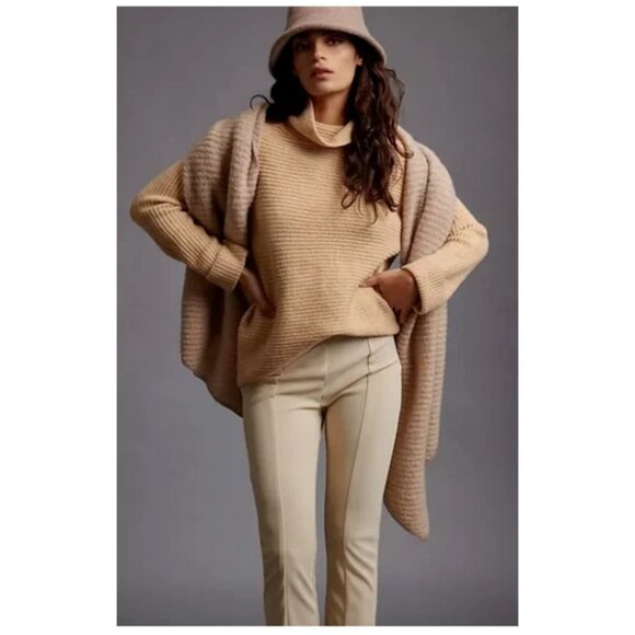 Anthropologie Pilcro Cowl Neck Pullover Knit Tunic Sweater NWT - Picture 1 of 8